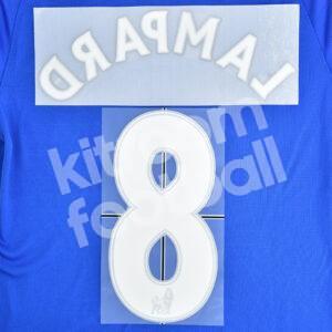 2007-13 Chelsea Home Name Number Set #8 LAMPARD Flock Premier League Repro - Image 3