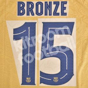 2022-23 Barcelona Womens Away Name Number Set #15 BRONZE Repro