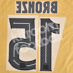 2022-23 Barcelona Womens Away Name Number Set #15 BRONZE Repro - Image 3