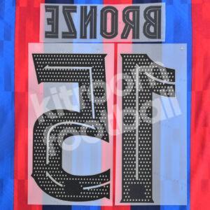 2022-23 Barcelona Womens Home Name Number Set #15 BRONZE Repro - Image 3