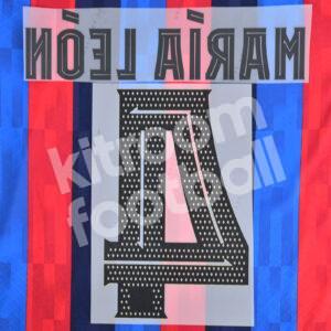 2022-23 Barcelona Womens Home Name Number Set #4 MARÍA LEÓN Repro - Image 3