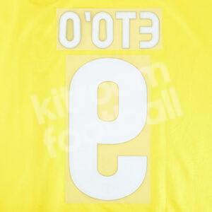 Original Player Issue 2008-09 Barcelona Away #9 ETOO Name Number Set Sipesa - Image 3