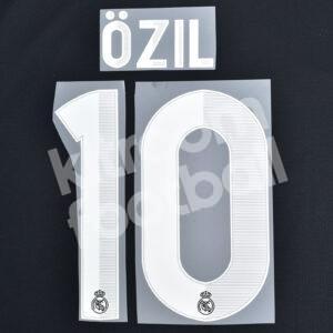 2012-13 Real Madrid Away Name Number Set #10 ÖZIL Repro
