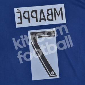 2022-23 PSG Paris Saint Germain Home Name Number Set #7 MBAPPE Ligue One Repro - Image 3