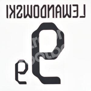 FIFA World Cup Qatar 2022 Poland Home Name Number Set #9 LEWANDOWSKI Repro - Image 3