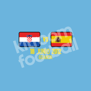 Euro 2012 Spain Match Detail MDT Patch vs Croatia Away Repro