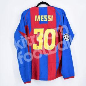 2004-05 Barcelona Retro Edition Home Shirt #30 MESSI Champions League LS (M)