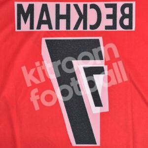 UEFA EURO 2004 England Name Number Set Away #7 BECKHAM Repro - Image 3