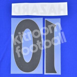 2013-17 Chelsea Home Name Number Set #10 HAZARD Premier League Repro - Image 3