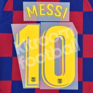 2018-21 Barcelona Home Name Number Set #10 MESSI La Liga Stadium Repro
