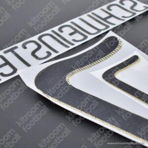 2010 Germany FIFA World Cup Away Name Set #7 SCHWEINSTEIGER (Repro) - Image 4