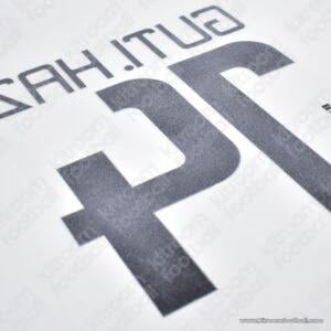 2008-09 Real Madrid Home Name Number Set #14 GUTI Repro - Image 4