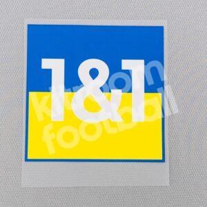 2022-23 Borussia Dortmund 1&1 Sponsor Patch Stand with Ukraine MDT Repro - Image 3