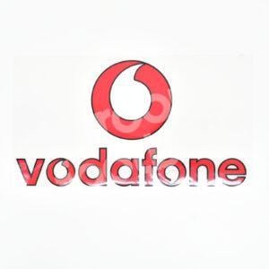 2003-06 Manchester United Vodafone Sponsor Patch Red Repro