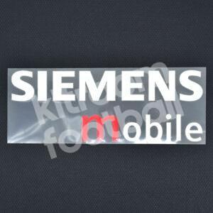 2002-05 Real Madrid Siemens Mobile Sponsor Patch White Liga Version Repro v2