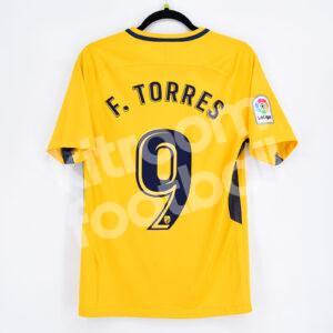 2017-18 Atletico Madrid Away Shirt #9 Fernando TORRES Size S (Good)