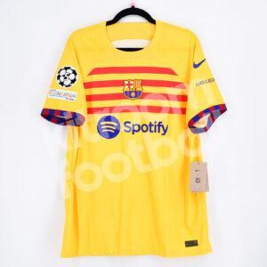 2023-24 Barcelona Senyera Authentic Match Shirt #2 JOAO CANCELO Size L Dri-Fit ADV Champions League - Image 3