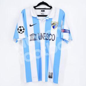 2012-13 Málaga CF Home Shirt #7 JOAQUIN Size S Champions League (Very Good) - Image 3