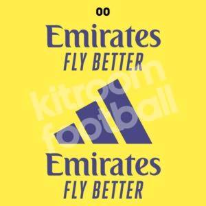 2023-24 Real Madrid Emirates Fly Better + Adidas Training Sponsor Patch Repro - Image 1