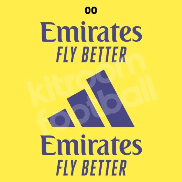 Patch Sponsor Emirates - AC Milan - Reproduction Noire - NEUF