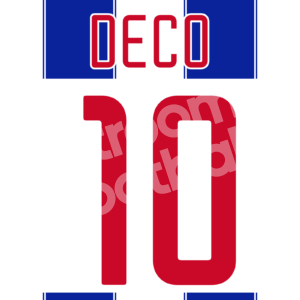 2003-04 FC Porto Home Name Set #10 DECO Champions League Repro