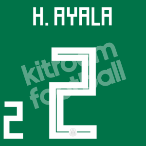 World Cup 2018 Mexico Home Name Number Set #2 Hugo AYALA Repro