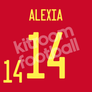 2022 EURO Spain Home Name Number Set #11 ALEXIA Putellas Womens Repro