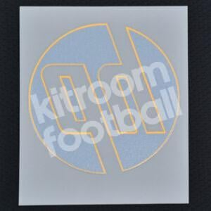 Original Player Issue 2023-24 Real Madrid HP Yellow Sponsor Patch - Image 3