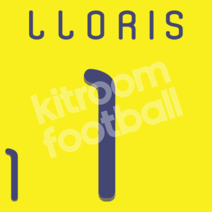 FIFA World Cup 2010 France Goalkeeper Name Number Set #1 LLORIS Repro