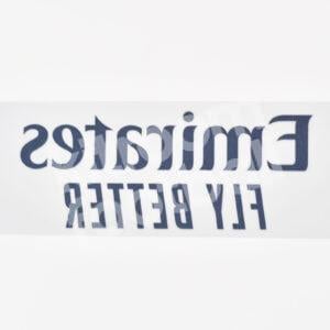 Original Player Issue 2023-24 Real Madrid Emirates Fly Better Sponsor Patch Navy Blue - Image 3