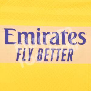 Original Player Issue 2023-24 Real Madrid Emirates Fly Better Sponsor Patch Purple - Image 1