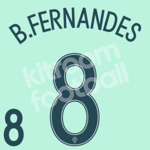 UEFA Euro 2016 Portugal Away Name Number Set #8 Bruno FERNANDES Repro