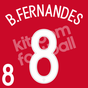 UEFA Euro 2016 Portugal Home Name Number Set #8 Bruno FERNANDES Repro