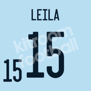 2022 EURO Spain Away Name Number Set #15 LEILA Womens Repro