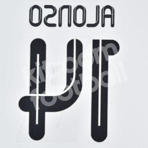 2011-12 Real Madrid Home Name Number Set #14 Xabi ALONSO Repro - Image 3