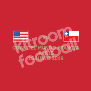 2019 World Cup Womens Chile MDT Match Detail Transfer Patch vs France Repro