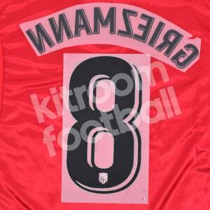2022-23 Atletico Madrid Home Name Number Set #8 GRIEZMANN La Liga Repro - Image 3