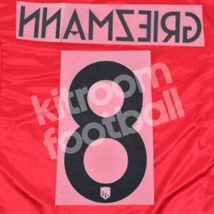 2022-23 Atletico Madrid Home Name Number Set #8 GRIEZMANN UCL Repro - Image 3