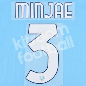 2022-23 Napoli Home Name Number Set #3 MINJAE Repro