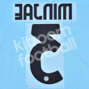 2022-23 Napoli Home Name Number Set #3 MINJAE Repro - Image 3