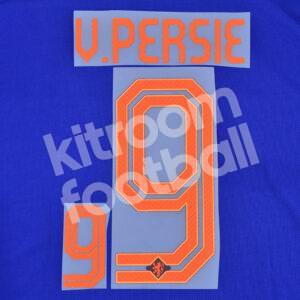 FIFA World Cup 2014 Netherlands Away Name Number Set #9 Van PERSIE Repro