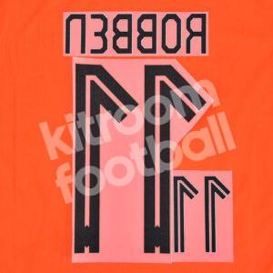 FIFA World Cup 2014 Netherlands Home Name Number Set #11 ROBBEN Repro - Image 3