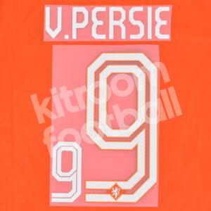 FIFA World Cup 2014 Netherlands Home Name Number Set #9 Van PERSIE Repro