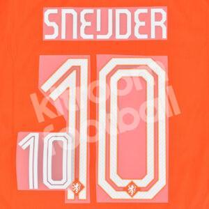 FIFA World Cup 2014 Netherlands Home Name Number Set #10 SNEIJDER Repro