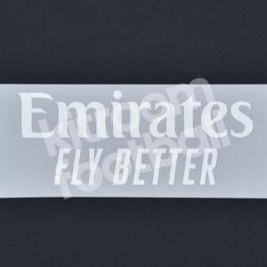 Original Player Issue 2023-24 Real Madrid Emirates Fly Better Sponsor Patch Grey