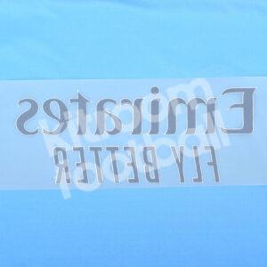 Original Player Issue 2023-25 Real Madrid Emirates Fly Better Sponsor Patch White - Image 3