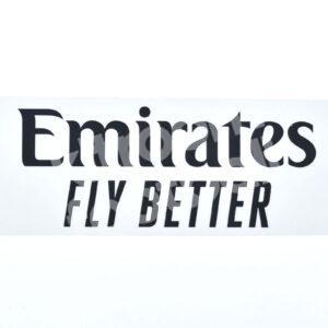 Original Player Issue 2023-25 Real Madrid Emirates Fly Better Sponsor Patch Black