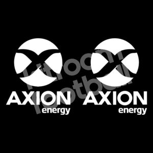 River Plate Argentina AXION ENERGY Sponsor Patch Set White Repro - Image 1
