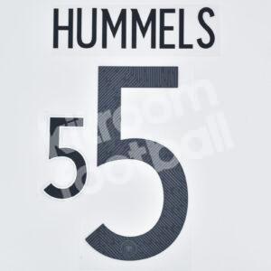 UEFA EURO 2020-21 Germany Home Name Number Set #5 HUMMELS Repro