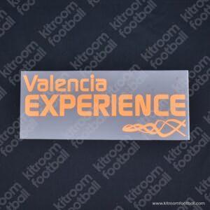 2008-09 Valencia EXPERIENCE Sponsor Patch Orange Away Repro - Image 3